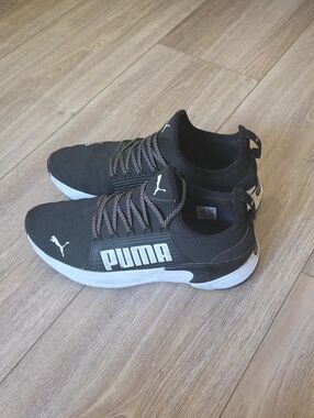Puma Men’s Black Sneakers with White Accents